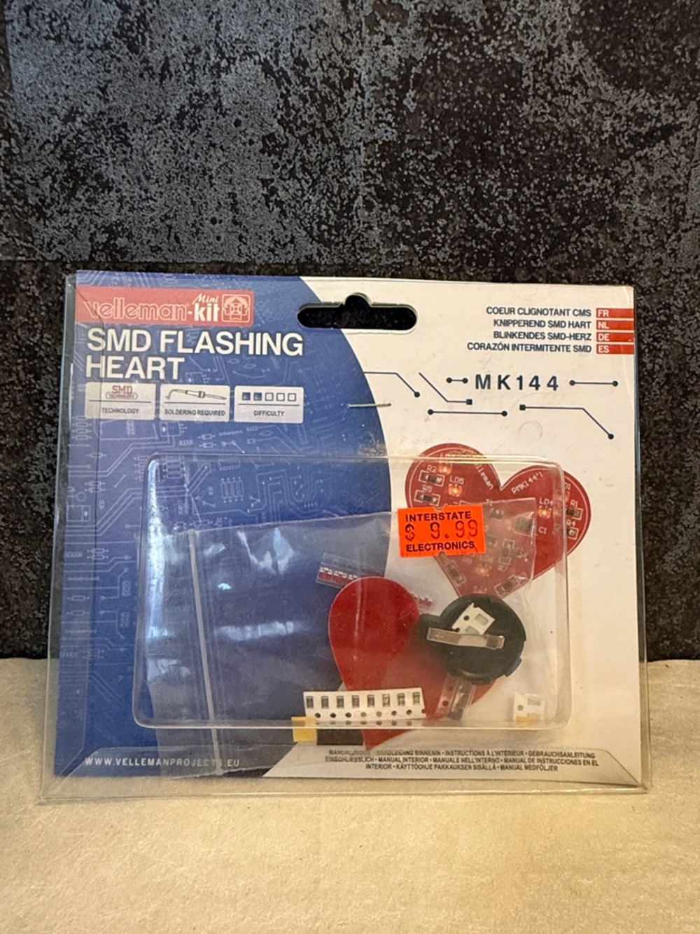 Velleman SMD Flashing Heart - Red
